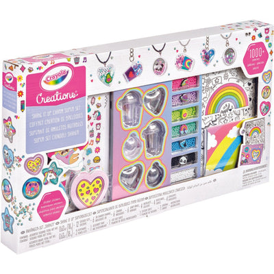 CRAYOLA CREATIONS - SHAKE IT UP! CHARMS & STICKERS SUPER SET - Toyworld Frankston
