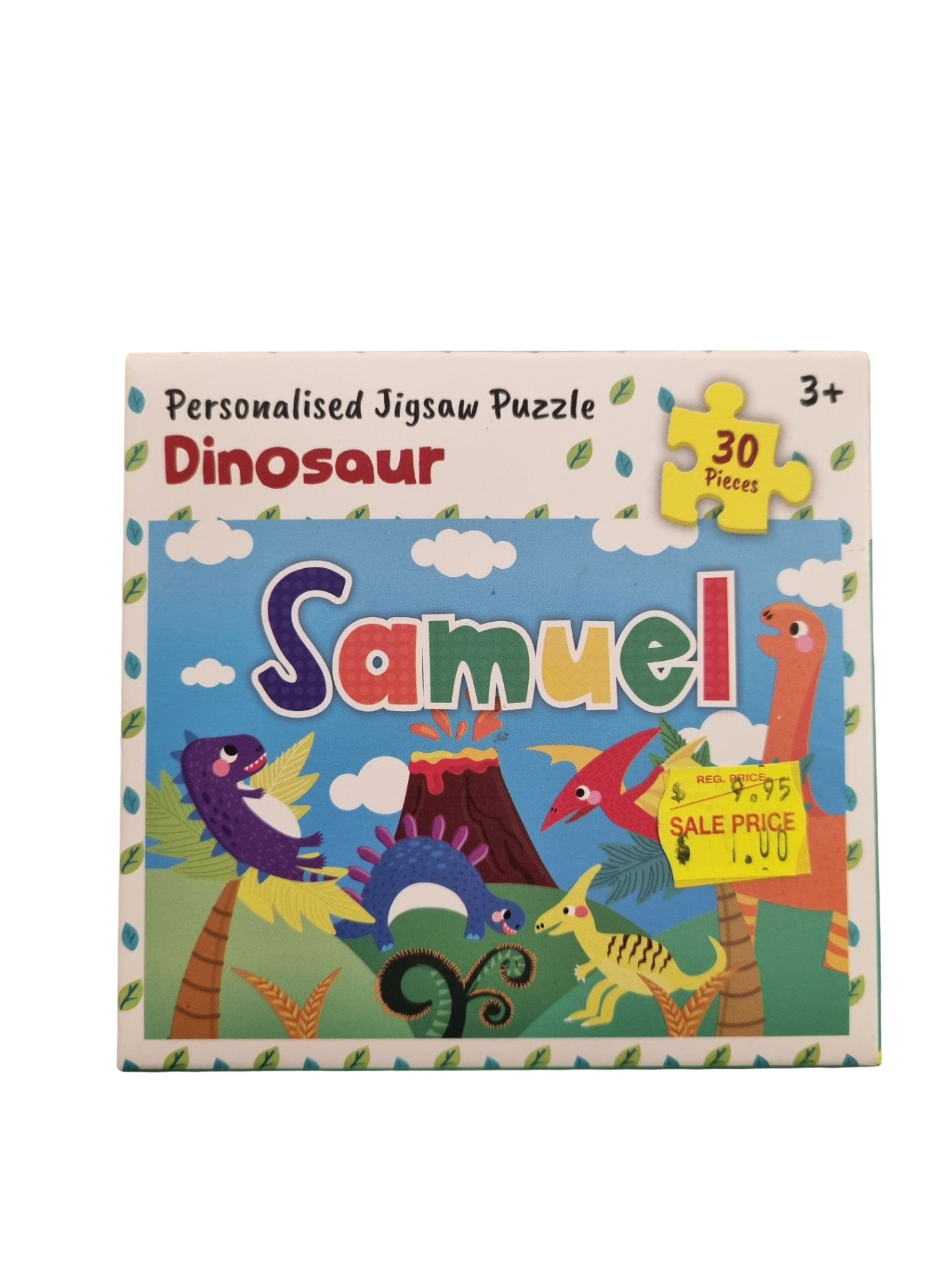 PERSONALISED JIGSAW PUZZLE - DINOSAUR SAMUEL