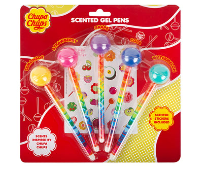 CHUPA CHUPS - SCENTED GEL PENS PACK OF 5 - Toyworld Frankston