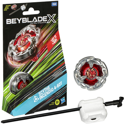 BEYBLADE X STARTER PACK TOP SCYTHE INCENDIO 4-60T - Toyworld Frankston