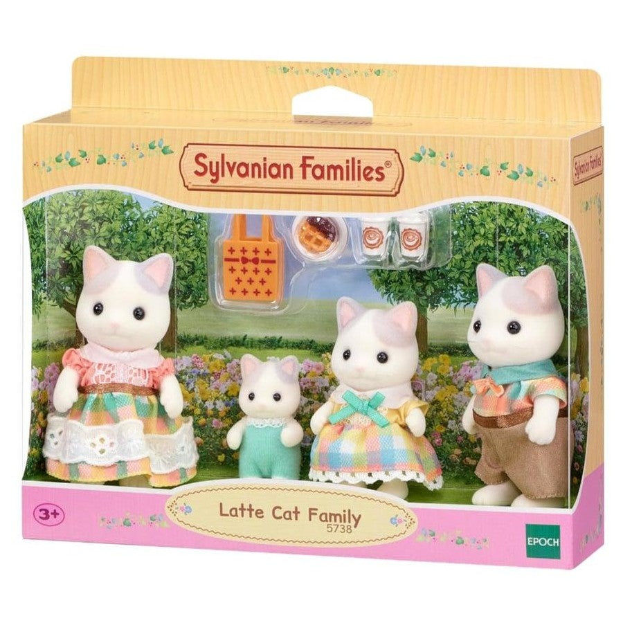 SYLVANIAN FAMILIES - LATTE CAT FAMILY - Toyworld Frankston