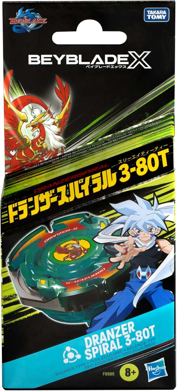 BEYBLADE X - X OVER PROJECT DRANZER SPIRAL 3-80T BALANCE TYPE - Toyworld Frankston