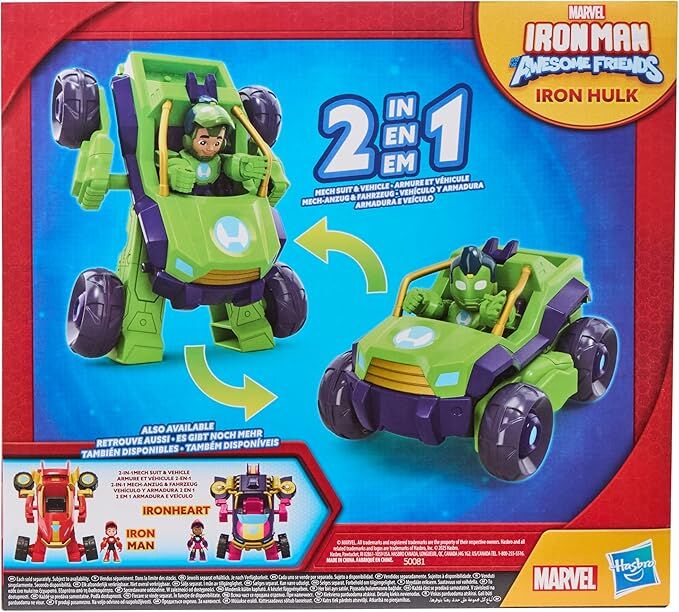 IRONMAN AWESOME FRIENDS - 2IN1 MECH SUIT AND VEHICLE - HULK