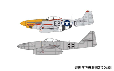 AIRFIX DOGFIGHT DOUBLES MESSERSCHMITT Me262A-1A & P-51D MUSTANG 1:72 - Toyworld Frankston