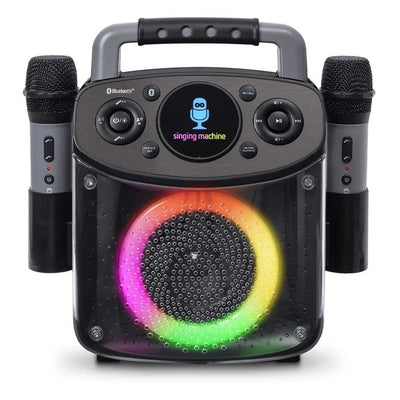 SINGING MACHINE MINI SPARKLE - BLUETOOTH KARAOKE - BLACK