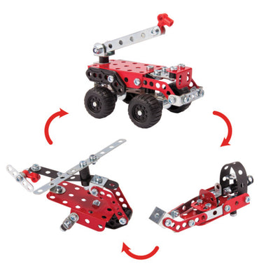 MECCANO  3 MULTI MODEL SET - RESCUE FORCE - Toyworld Frankston