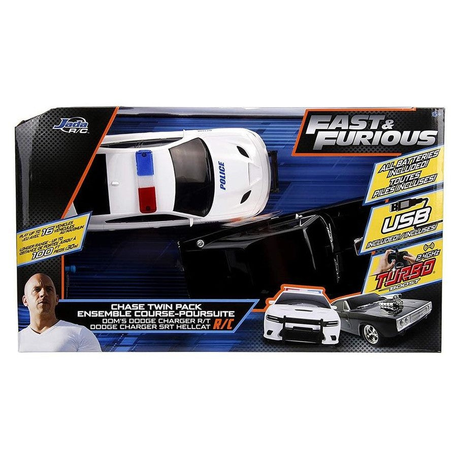 FAST & FURIOUS 1:16 RADIO CONTROL CHASE TWIN PACK