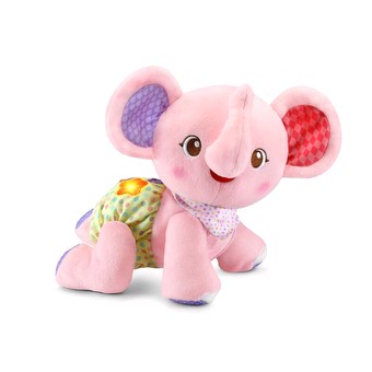 VTECH CRAWL WITH ME ELEPHANT - PINK - Toyworld Frankston