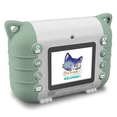 KIDYWOLF - KIDYPRINT KIDS CAMERA WITH THERMIC PRINTER - GREEN