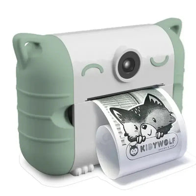 KIDYWOLF - KIDYPRINT KIDS CAMERA WITH THERMIC PRINTER - GREEN