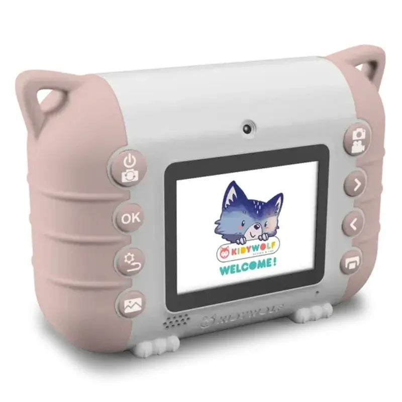 KIDYWOLF - KIDYPRINT KIDS CAMERA WITH THERMIC PRINTER - PINK