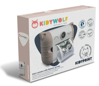 KIDYWOLF - KIDYPRINT KIDS CAMERA WITH THERMIC PRINTER - PINK