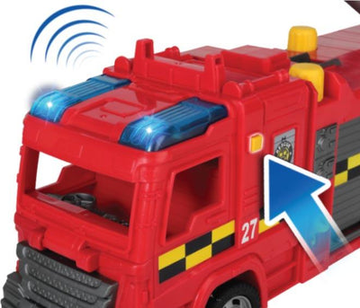 MOTOR SHOP LIGHTS AND SOUND PUMP ACTION FIRE ENGINE - Toyworld Frankston