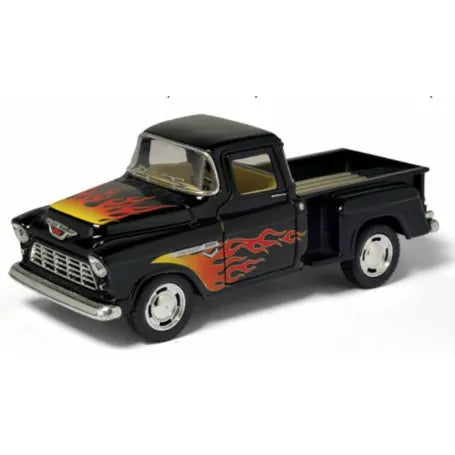 KINSMART 1955 CHEVY PICK UP WITH FLAMES - Toyworld Frankston