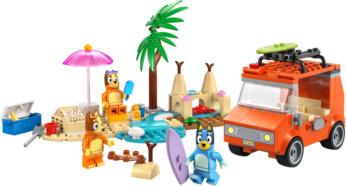 LEGO 11202 BLUEY - BLUEY'S BEACH AND FAMILY CAR TRIP - Toyworld Frankston