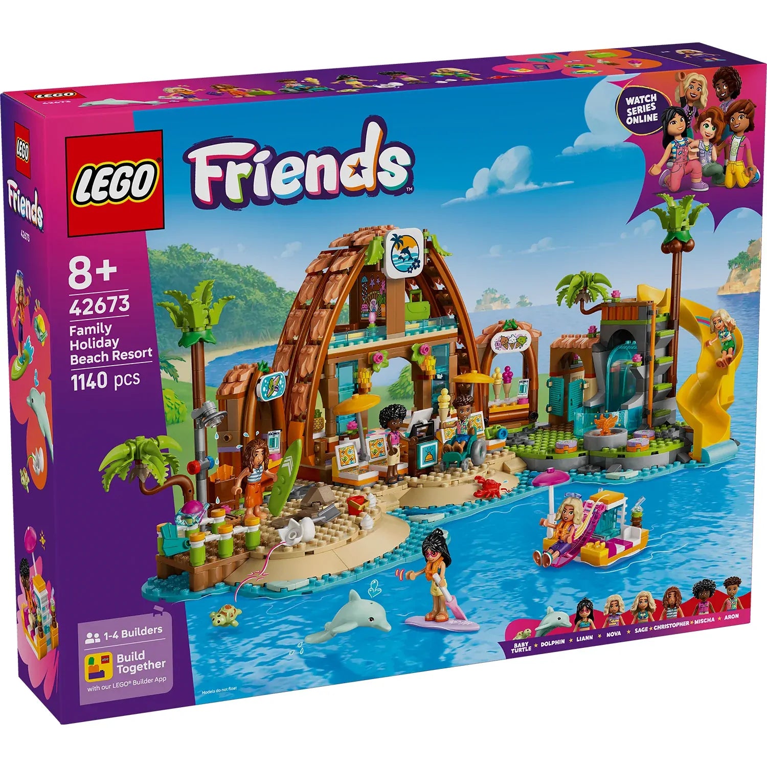 LEGO 42673 FRIENDS - FAMILY VACATION BEACH RESORT - Toyworld Frankston