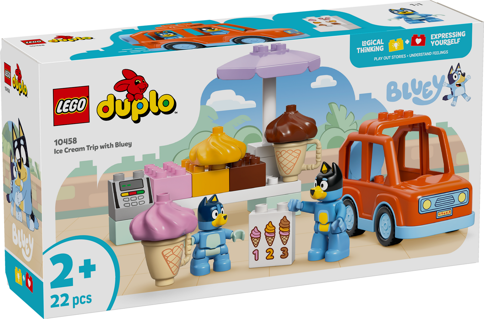 LEGO DUPLO 10458 - ICE CREAM TRIP WITH BLUEY - Toyworld Frankston