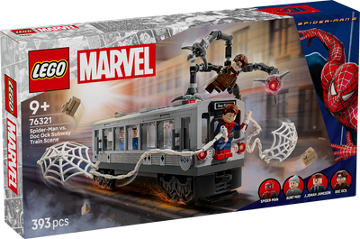 LEGO 76321 MARVEL - SPIDER-MAN VS DOC OCK SUBWAY TRAIN SCENE - Toyworld Frankston