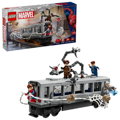 LEGO 76321 MARVEL - SPIDER-MAN VS DOC OCK SUBWAY TRAIN SCENE - Toyworld Frankston