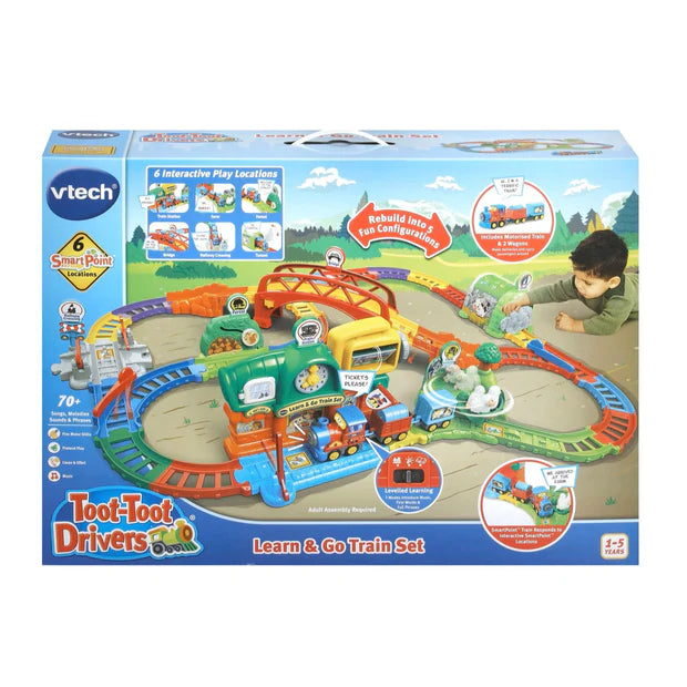 VTECH TOOT TOOT DRIVERS LEARN AND GO TRAIN SET - Toyworld Frankston