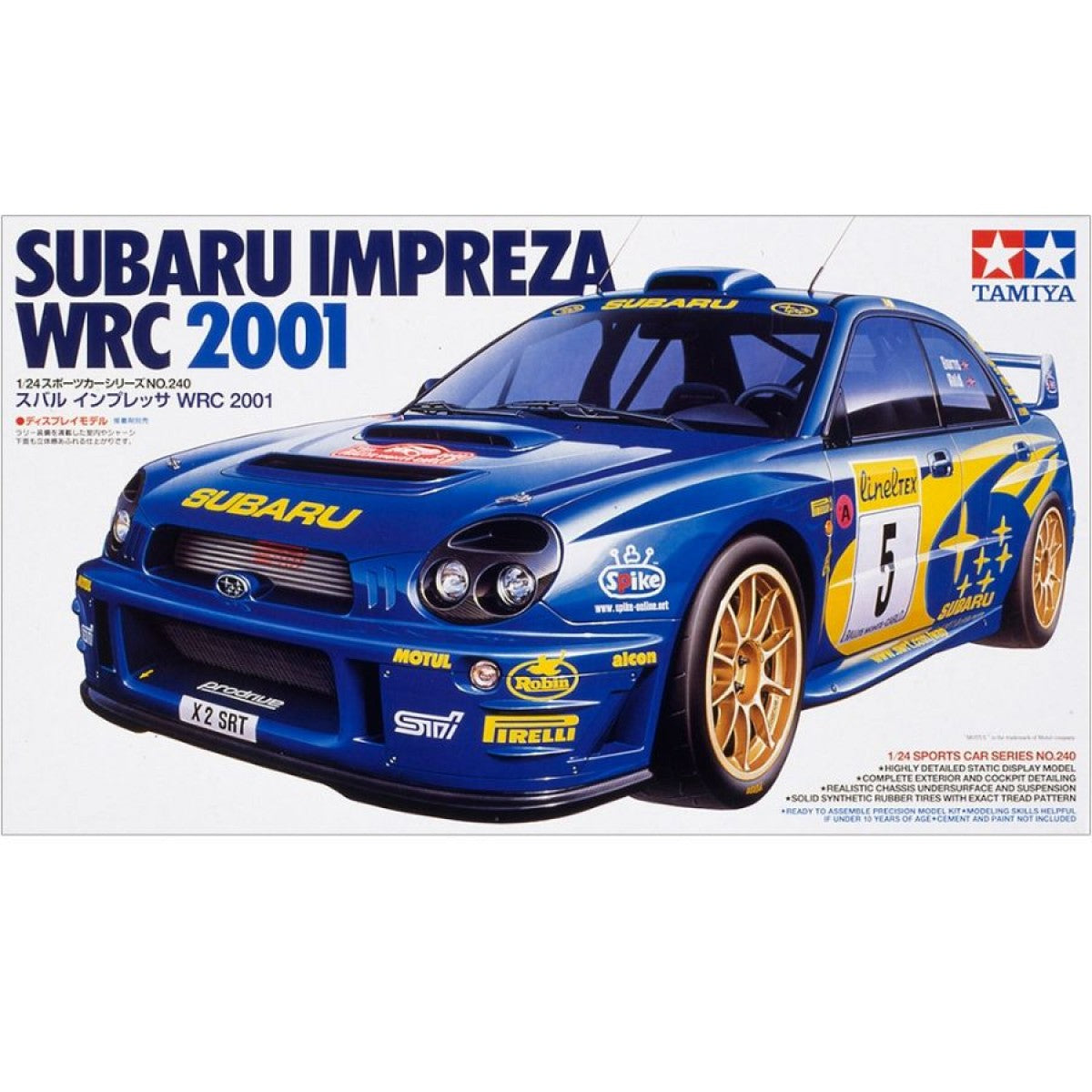 TAMIYA SUBARU IMPREZA WRC 2001 MODEL KIT