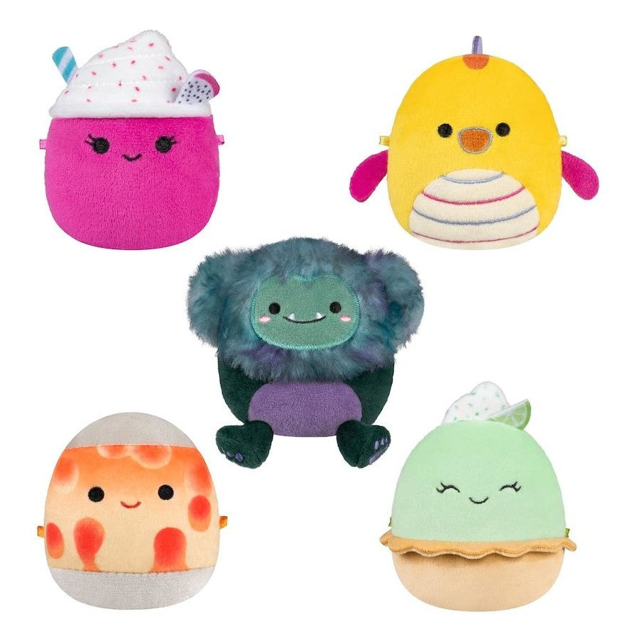 SQUISHMALLOWS MICROMALLOWS 2.5 INCH PLUSH 5 PACK - ADELLE, LARGO, NICOTA, JT, LEIF - Toyworld Frankston