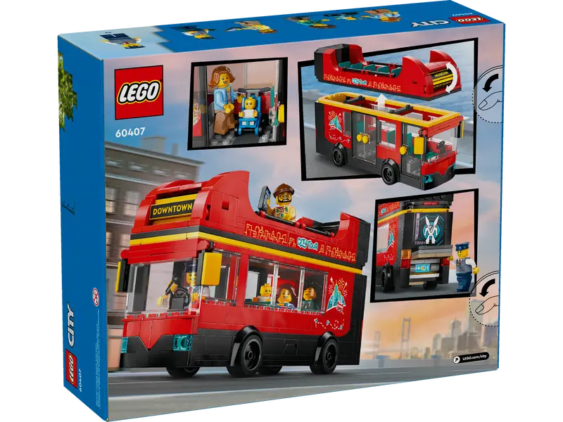 LEGO 60407 - RED DOUBLE-DECKER SIGHTSEEING BUS