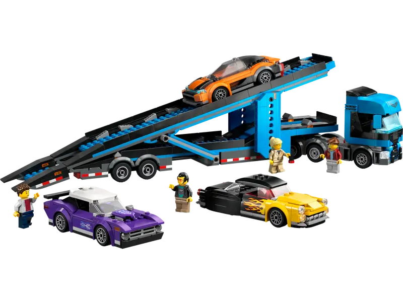 LEGO 60408 - CAR TRANSPORTER TRUCK WITH SPORTS CARS