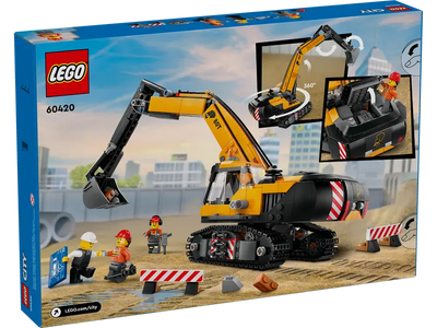 LEGO 60420 - YELLOW CONSTRUCTION EXCAVATOR