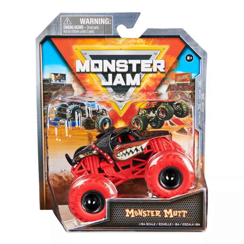 MONSTER JAM 1:64 DIE CAST SINGLE PACK - MONSTER MUTT