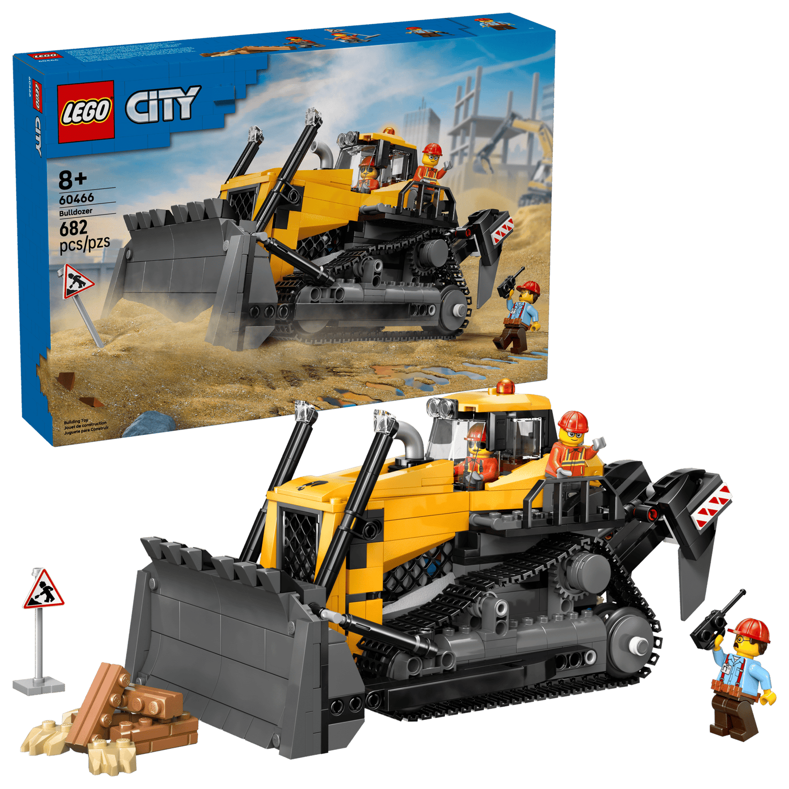 LEGO 60466 CITY - YELLOW BULLDOZER - Toyworld Frankston