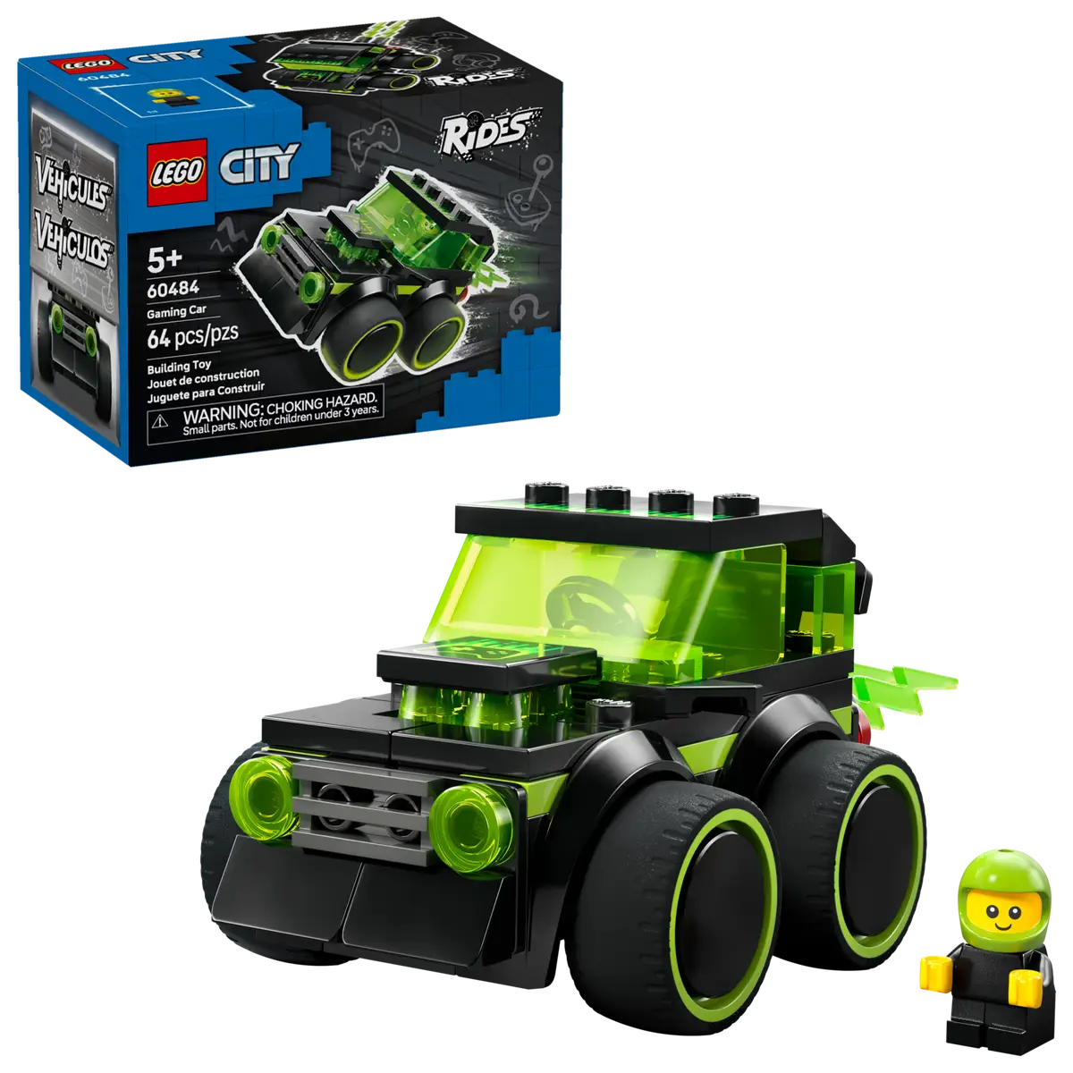 LEGO 60484 CITY RIDES - GAMING RACE CAR - Toyworld Frankston