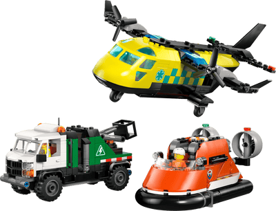 LEGO 60505 CITY - AIRPLANE, SERVICE TRUCK AND HOVERCRAFT REMIX - Toyworld Frankston