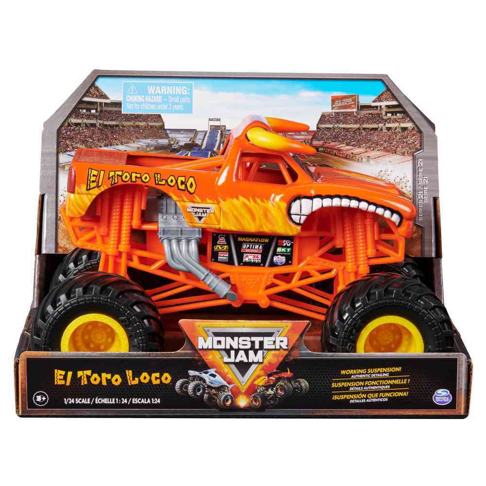 MONSTER JAM 1:24 DIECAST TRUCKS - EL TORO LOCO