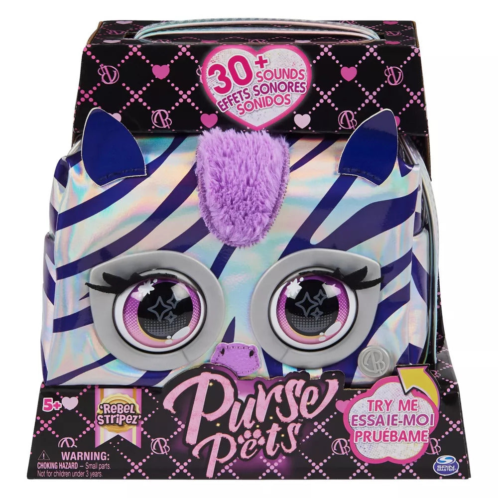 PURSE PETS -HANDBAG REBEL STRIPEZ
