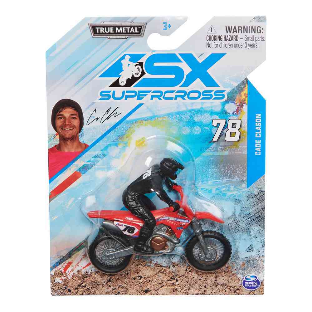 SUPERCROSS 1:24 DIE CAST MOTORCYCLE - CADE CLARSON 78