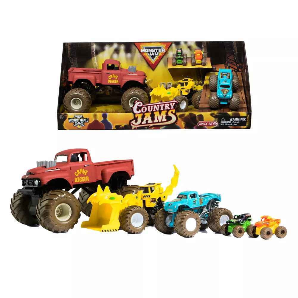 MONSTER JAM - COUNTRY JAM 5 PACK VEHICLE PACK