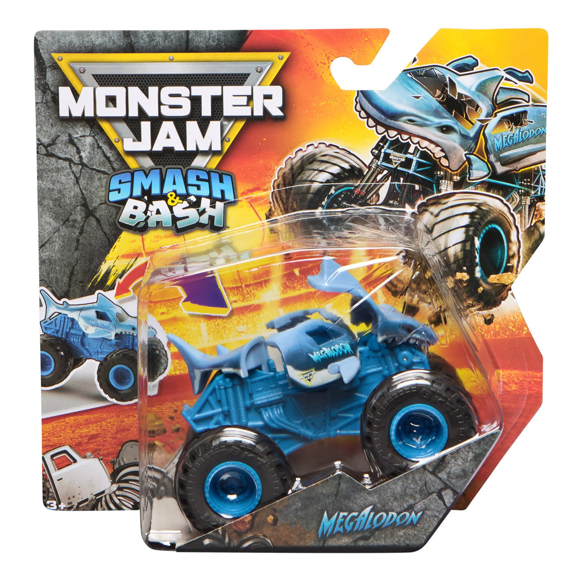 MONSTER JAM 1:64 DIE CAST SMASH AND BASH - MEGALODON
