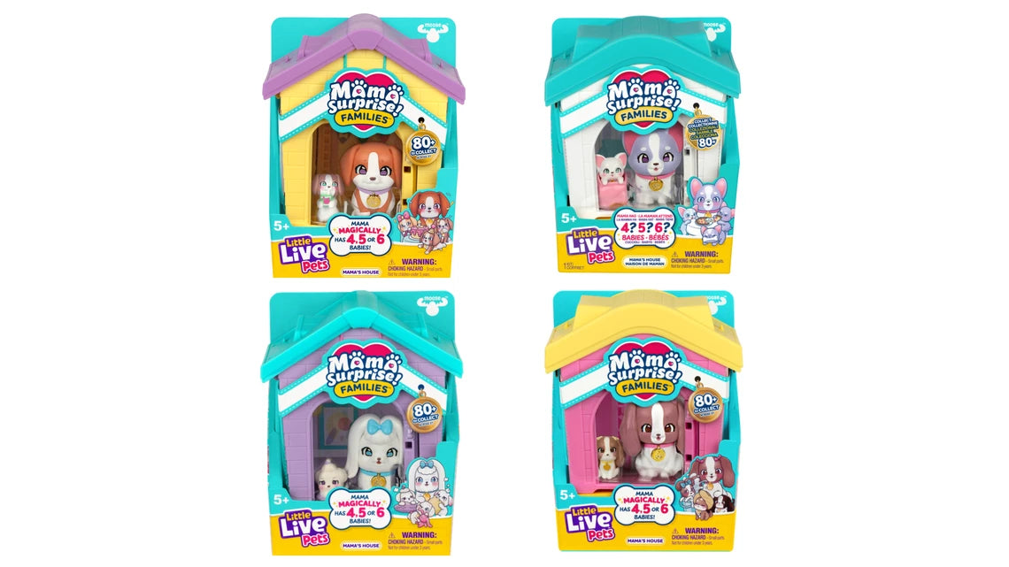 LITTLE LIVE PETS - MAMA SUPRISE FAMILIES - MAMAS HOUSE COLLECTION - Toyworld Frankston
