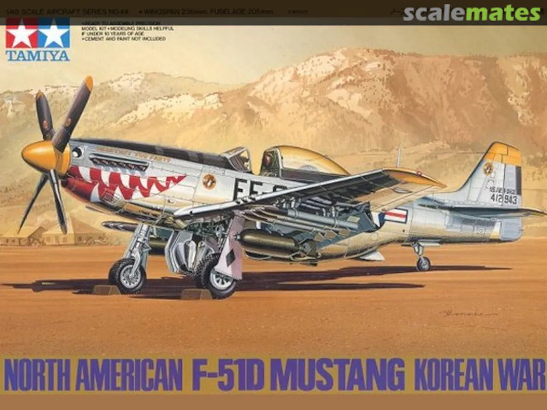TAMIYA NORTH AMERICAN F-51D MUSTANG KOREAN WAR - Toyworld Frankston