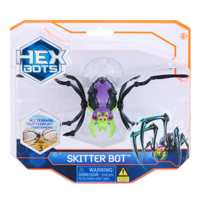 HEX BOTS - SKITTER BOT PURPLE AND GREEN - Toyworld Frankston