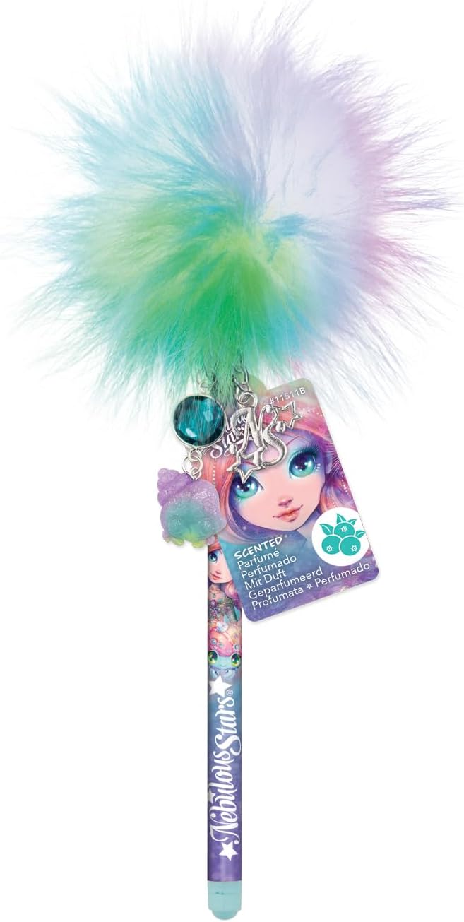 NEBULOUS STARS SCENTED POM POM PENS - BLUEBERRY