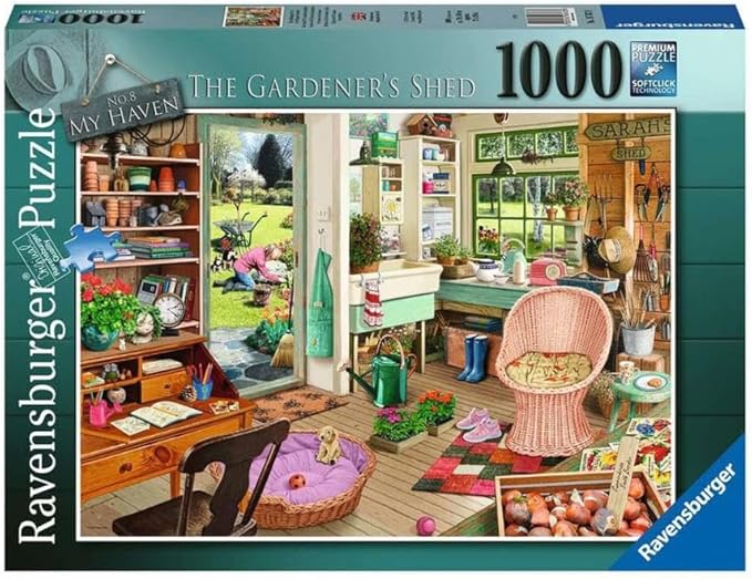 RAVENSBURGER  NO 8 MY HAVEN - THE GARDENERS SHED 1000 PIECE PUZZLE