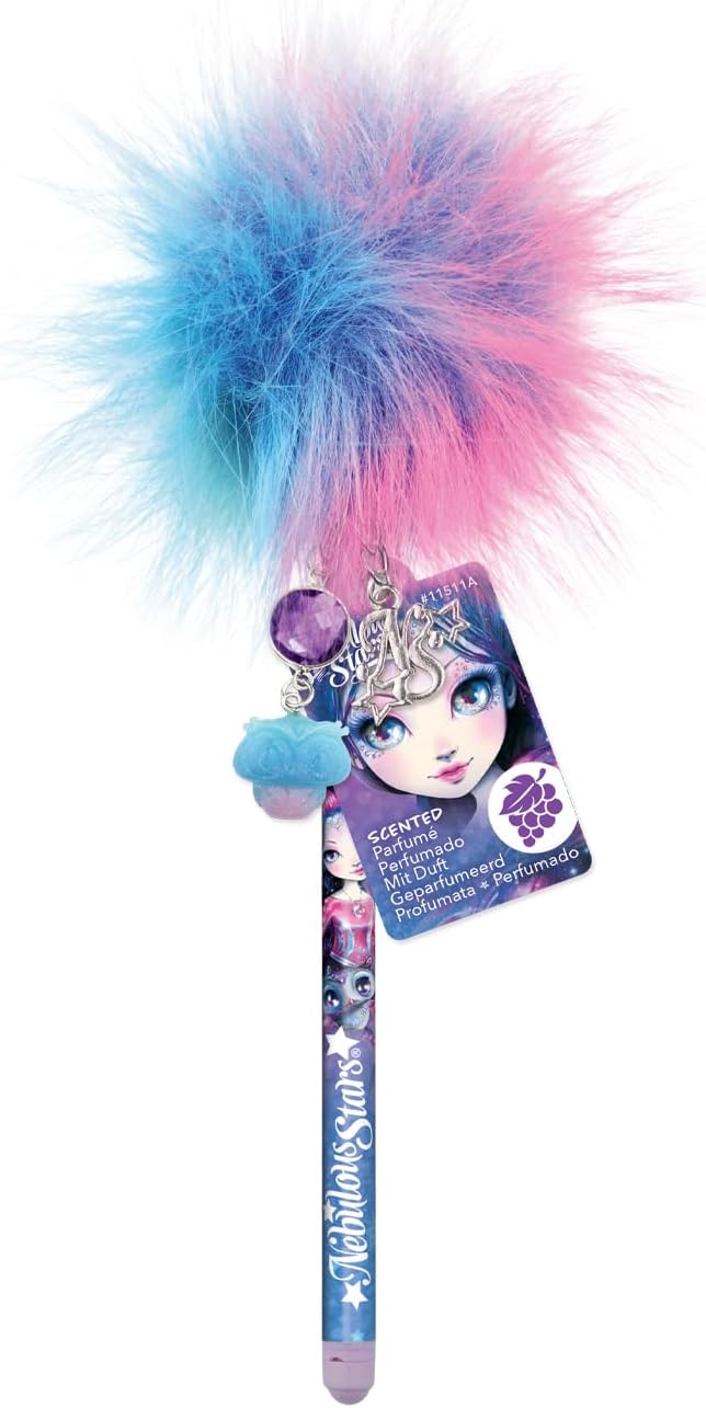 NEBULOUS STARS SCENTED POM POM PENS - GRAPE