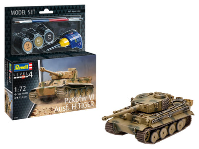 REVELL STARTER KIT 1/72 MODEL SET PZKPFW VI AUSF. H TIGER