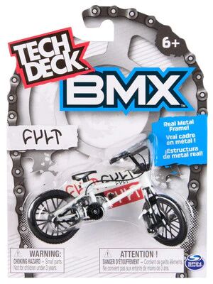 TECH DECK BMX CULT WHITE BIKE - Toyworld Frankston