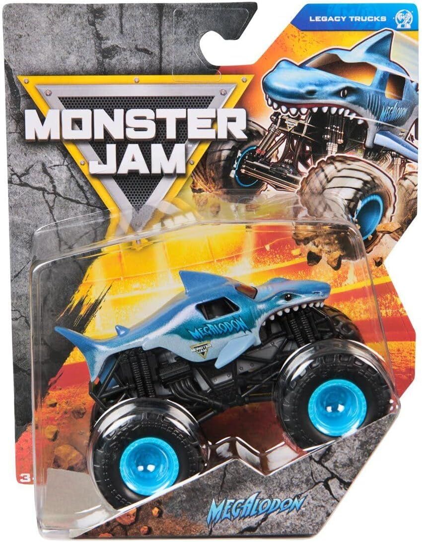 MONSTER JAM SERIES 44 LEGACY TRUCKS - MEGALODON - Toyworld Frankston