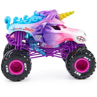 MONSTER JAM 1:24 DIE CAST TRUCK - SPARKLE SMASH - Toyworld Frankston