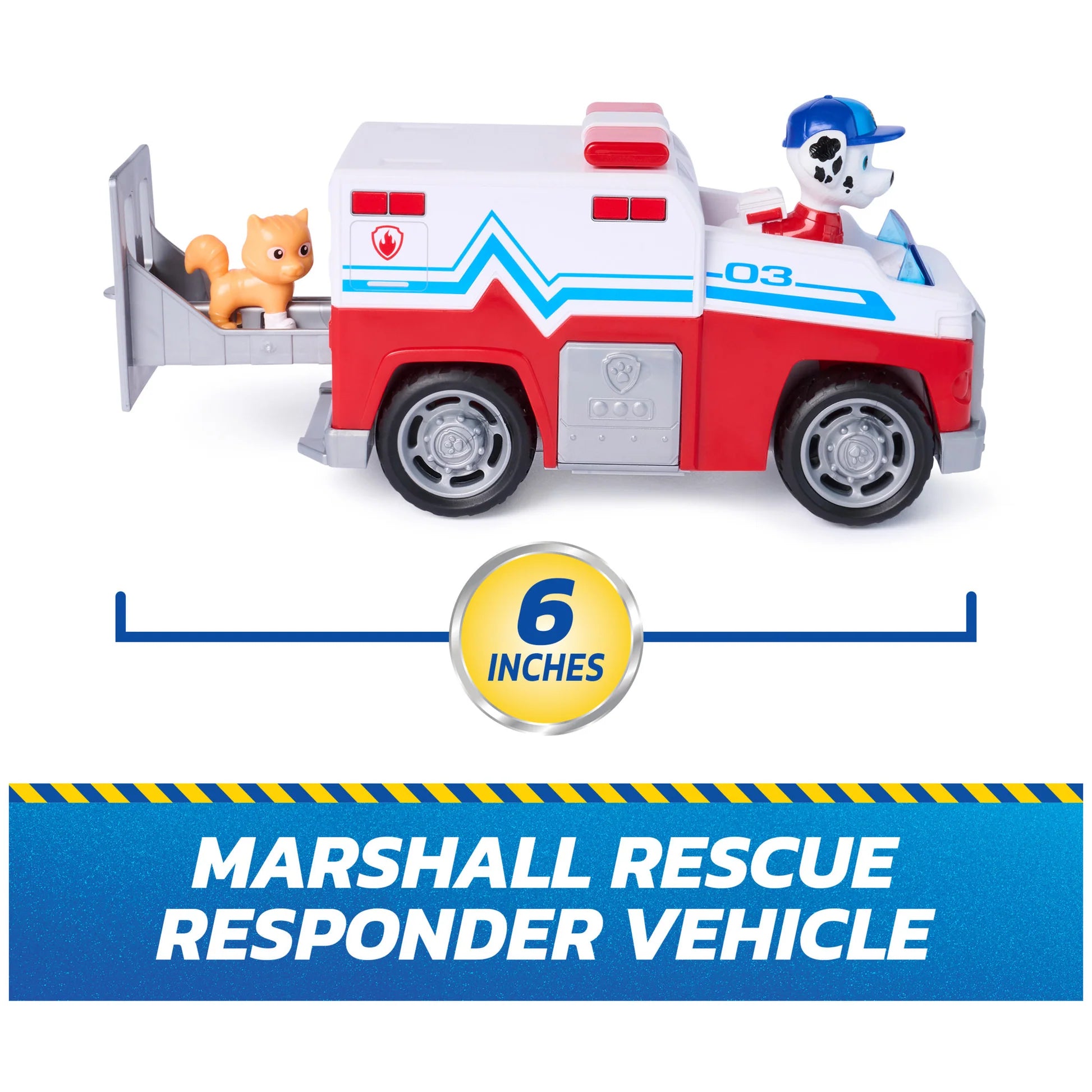 PAW PATROL SEARCH AND RESCUE - RESCUE RESPONDER MARSHALL - Toyworld Frankston