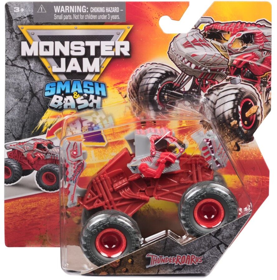 MONSTER JAM - 1:64 DIECAST SMASH AND BASH - THUNDERROARUS